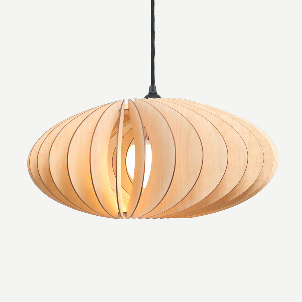 wooden pendant light NEFI