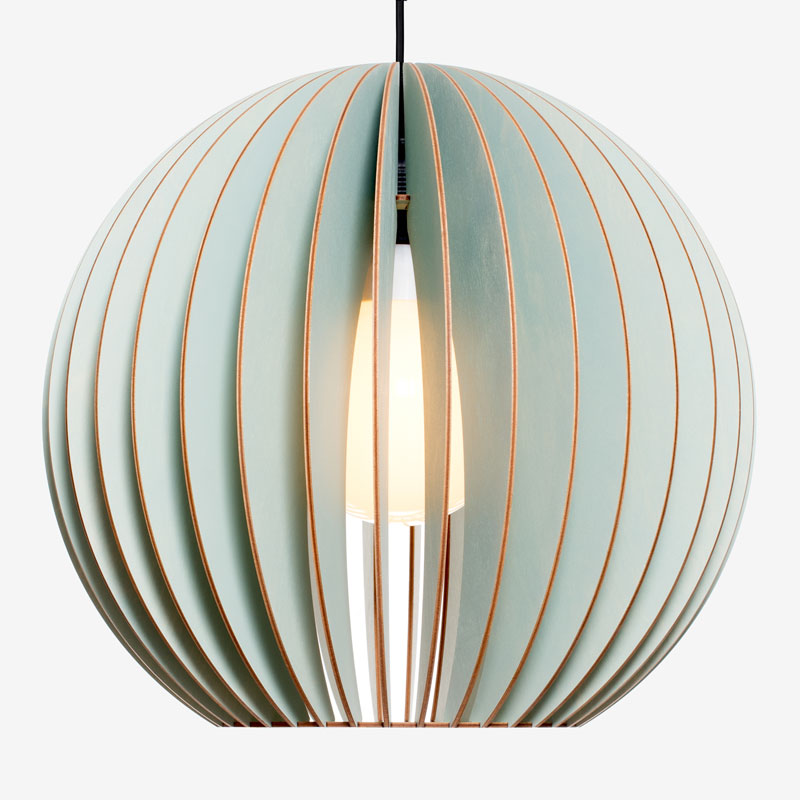 - zeitlos XL - Lampe Holz aus AION Holz modern Pendelleuchte und