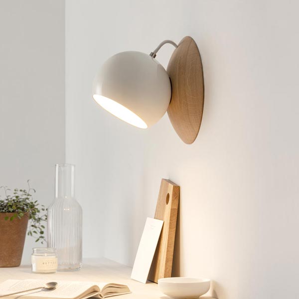 Wooden lamps -wall light ORBIT